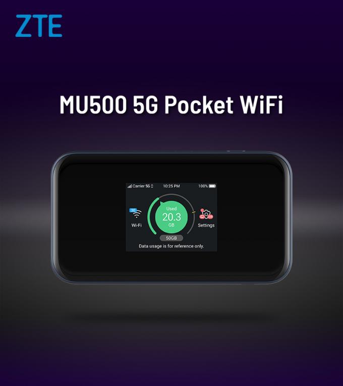 ZTE MU500 ZTE 5G Wi-Fi Pro 5G mm et sous 6GHz 4G CAT20 WiFi 6 + port LAN 0