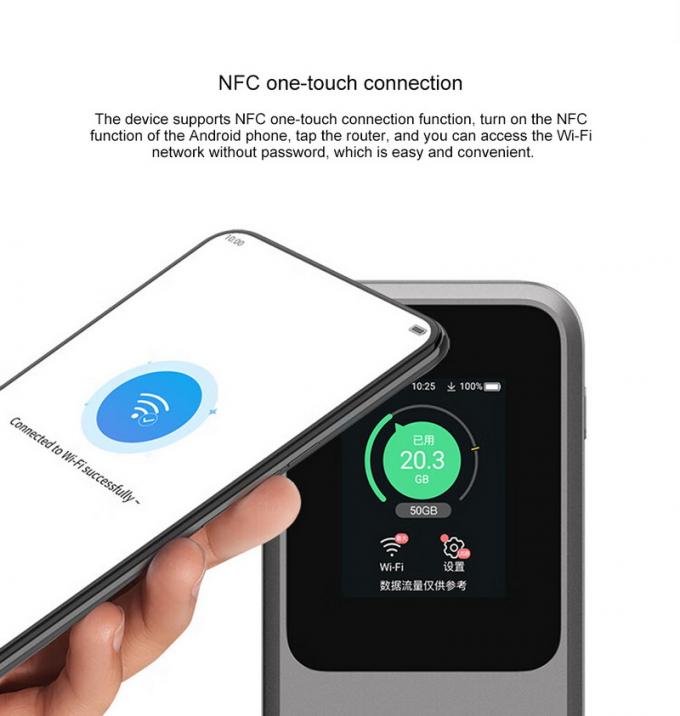 ZTE U50 Pro routeur WiFi mobile 5G avec Qualcomm SDX62,WiFi 6 2.4G/5G AX3600 4G point d'accès sans fil avec une batterie de 10000 mAh 3