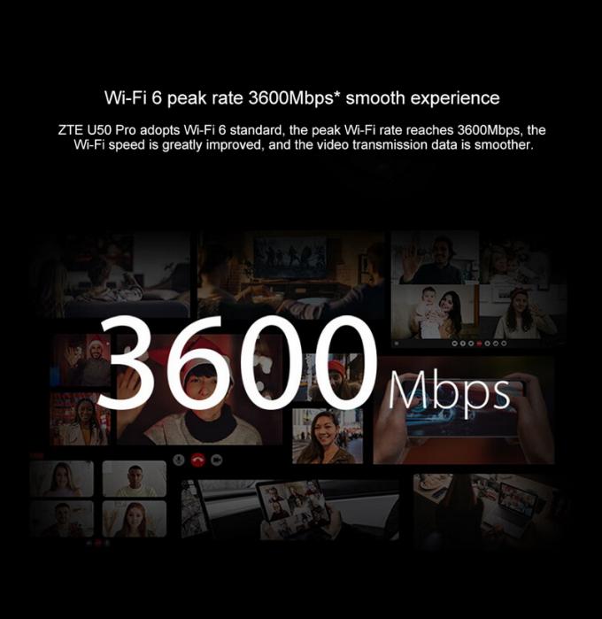 ZTE U50 Pro routeur WiFi mobile 5G avec Qualcomm SDX62,WiFi 6 2.4G/5G AX3600 4G point d'accès sans fil avec une batterie de 10000 mAh 8