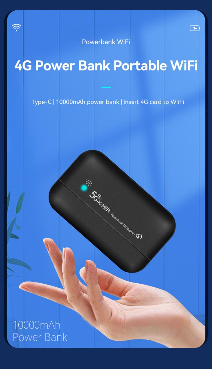 Routeurs Wifi 4G G41 B2 B4 B7 B28 Wifi de poche portable avec carte SIM 150 Mbps Mifis sans fil avec batterie externe 2