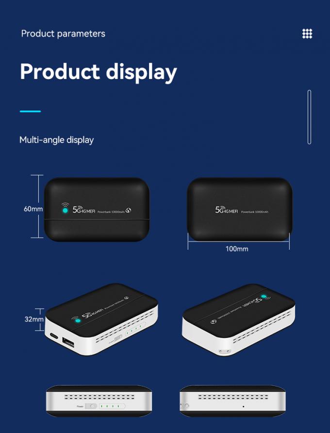 Routeurs Wifi 4G G41 B2 B4 B7 B28 Wifi de poche portable avec carte SIM 150 Mbps Mifis sans fil avec batterie externe 11