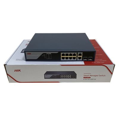 acheter Commutateur réseau Ethernet de marque Hik DS-3E1310P-SI 8 ports Commutateur Ethernet rapide intelligent POE online manufacture